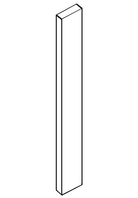 Jarlin Cabinetry - Tall Filler - WF1.596 - Avalon