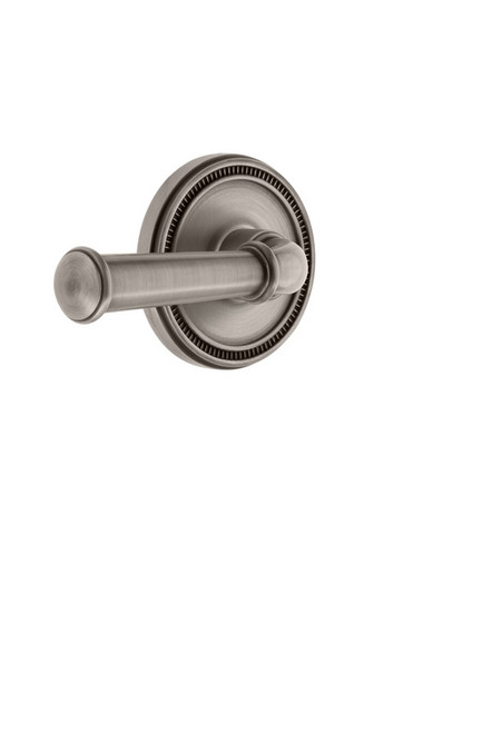 Grandeur Hardware - Soleil Rosette Double Dummy with Georgetown Lever in Antique Pewter - SOLGEO - 820576