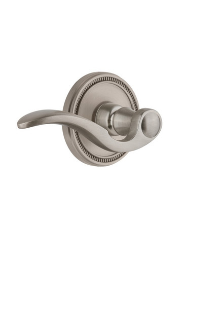 Grandeur Hardware - Soleil Rosette Privacy with Bellagio Lever in Satin Nickel - SOLBEL - 814611