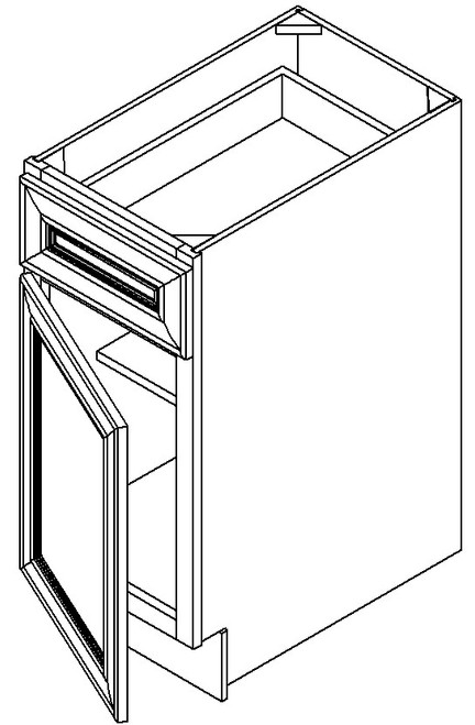 Jarlin Cabinetry - Base Cabinet - B21 - Soda Double Shaker