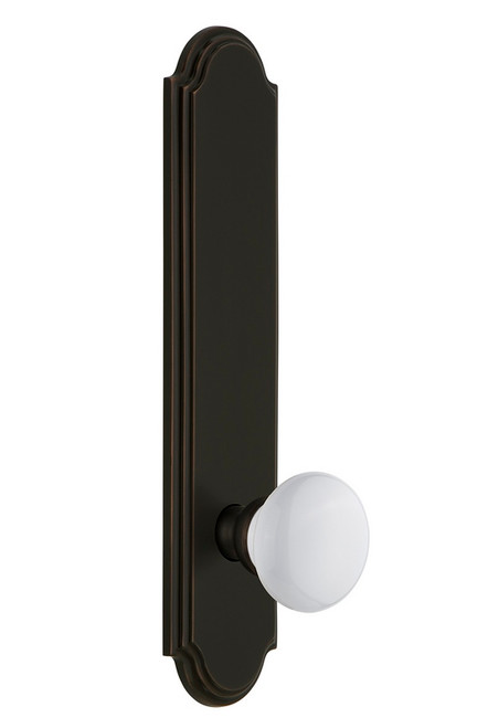 Grandeur Hardware - Hardware Arc Tall Plate Double Dummy with Hyde Park Knob in Timeless Bronze - ARCHYD - 804077