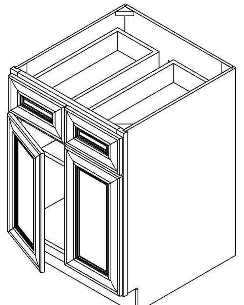 Jarlin Cabinetry - Base Cabinet - B42 - Smokey Gray