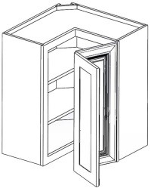 Jarlin Cabinetry - Wall Cabinet Easy Reach Cabinet - WLS2430 - Smokey Gray