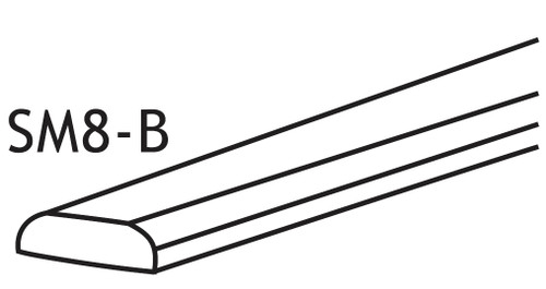Jarlin Cabinetry - Scribe Molding - SM8-B - Smokey Gray