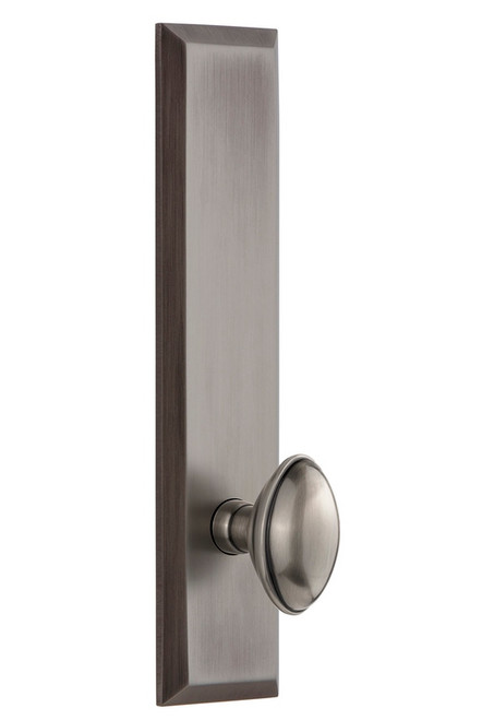 Grandeur Hardware - Hardware Fifth Avenue Tall Plate Dummy with Eden Prairie Knob in Antique Pewter - FAVEDN - 802972