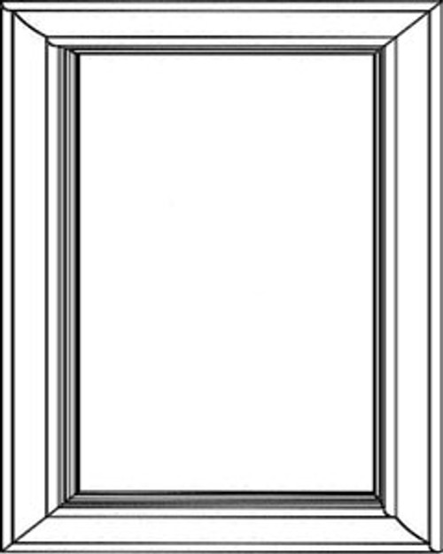 Jarlin Cabinetry - Base Dummy Decorative Door Panel - BDD24 - Smokey Gray