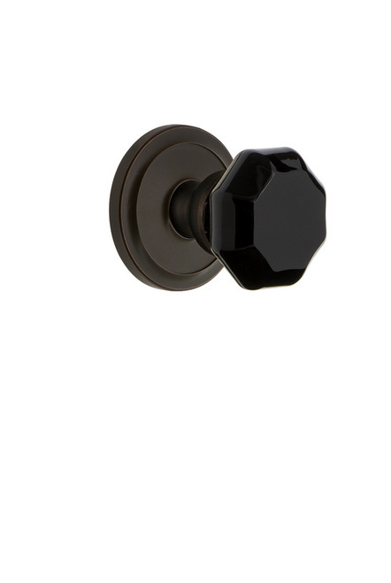 Grandeur Hardware - Circulaire Rosette Passage Lyon Knob in Timeless Bronze - CIRLYO - 850357