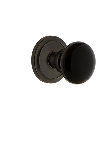 Grandeur Hardware - Circulaire Rosette Privacy Coventry Knob in Timeless Bronze - CIRCOV - 852950