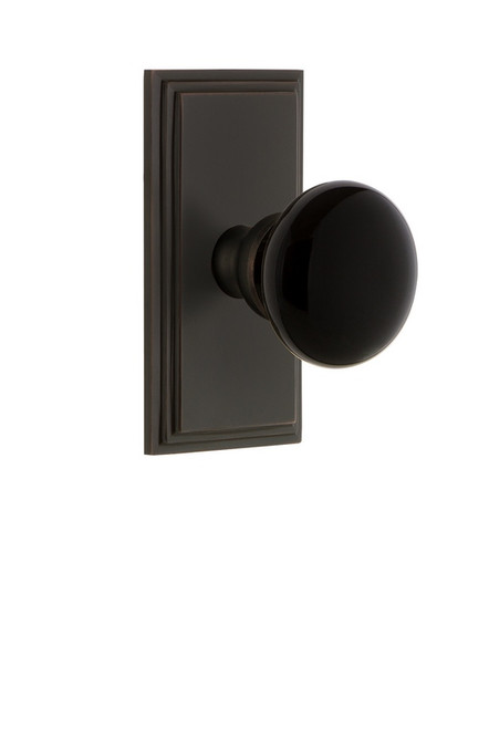 Grandeur Hardware - Carre' Rosette Passage Coventry Knob in Timeless Bronze - CARCOV - 852476