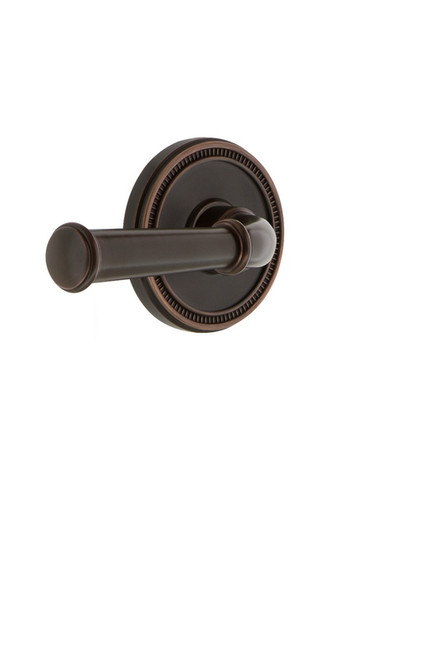 Grandeur Hardware - Soleil Rosette Passage with Georgetown Lever in Timeless Bronze - SOLGEO - 820468
