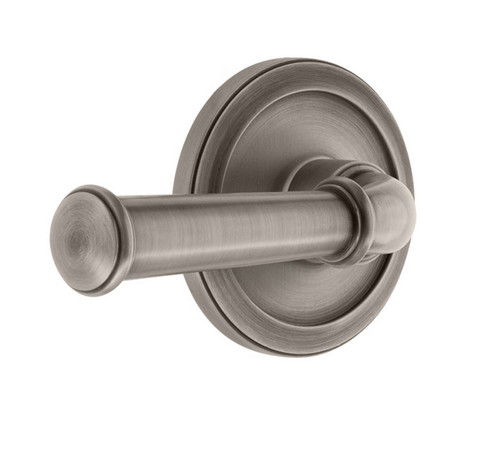 Grandeur Hardware - Circulaire Rosette Passage with Georgetown Lever in Antique Pewter - CIRGEO - 851328