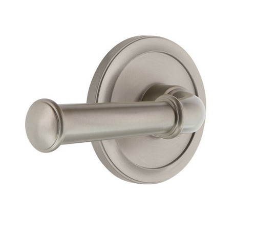 Grandeur Hardware - Circulaire Rosette Passage with Georgetown Lever in Satin Nickel - CIRGEO - 851330