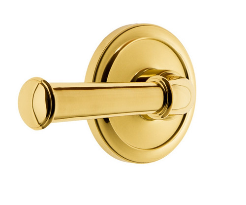 Grandeur Hardware - Circulaire Rosette Passage with Georgetown Lever in Lifetime Brass - CIRGEO - 851348