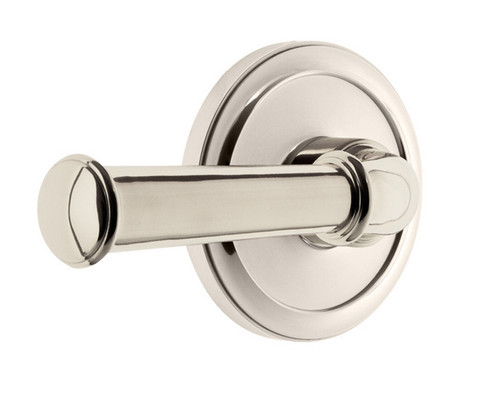 Grandeur Hardware - Circulaire Rosette Passage with Georgetown Lever in Polished Nickel - CIRGEO - 851354