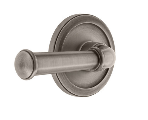 Grandeur Hardware - Circulaire Rosette Passage with Georgetown Lever in Antique Pewter - CIRGEO - 851356