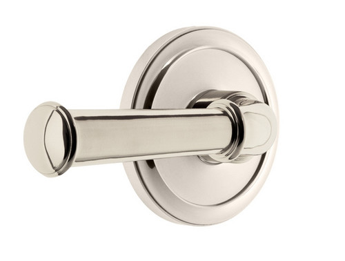 Grandeur Hardware - Circulaire Rosette Passage with Georgetown Lever in Polished Nickel - CIRGEO - 851362