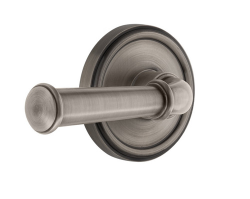 Grandeur Hardware - Georgetown Rosette Privacy Georgetown Lever in Antique Pewter - GEOGEO - 851464