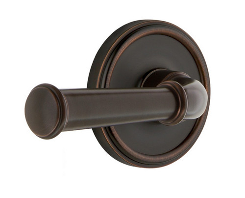 Grandeur Hardware - Georgetown Rosette Privacy Georgetown Lever in Timeless Bronze - GEOGEO - 851526