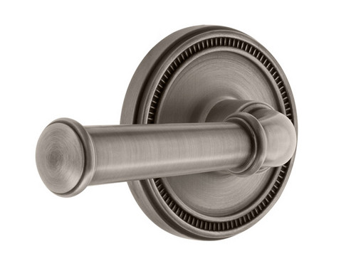 Grandeur Hardware - Soleil Rosette Privacy Georgetown Lever in Antique Pewter - SOLGEO - 851866