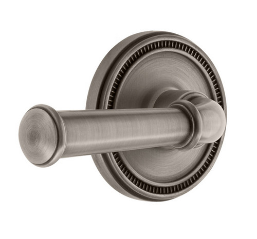 Grandeur Hardware - Soleil Rosette Passage with Georgetown Lever in Antique Pewter - SOLGEO - 851886