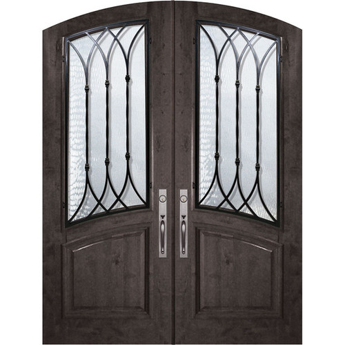 WoodCraft | Arch Top Double Warwick WI Grille | 8' Tall