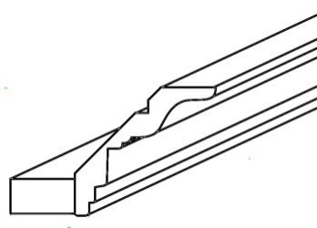 Jarlin Cabinetry - Classic Crown Molding - CCM8 - Newport