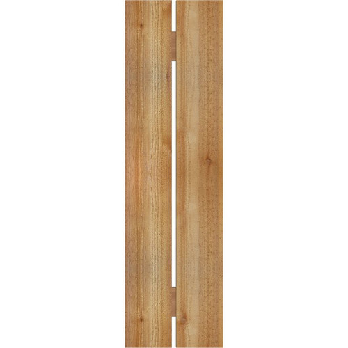 Ekena Millwork Rustic Wood Shutter - Rough Sawn Western Red Cedar - RBS06S11X040RWR