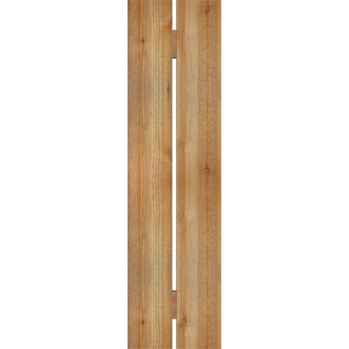 Ekena Millwork Rustic Wood Shutter - Rough Sawn Western Red Cedar - RBS06S11X042RWR