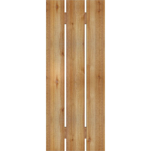 Ekena Millwork Rustic Wood Shutter - Rough Sawn Western Red Cedar - RBS06S17X044RWR