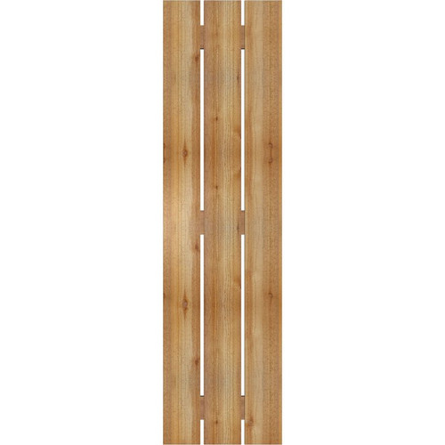 Ekena Millwork Rustic Wood Shutter - Rough Sawn Western Red Cedar - RBS06S17X064RWR