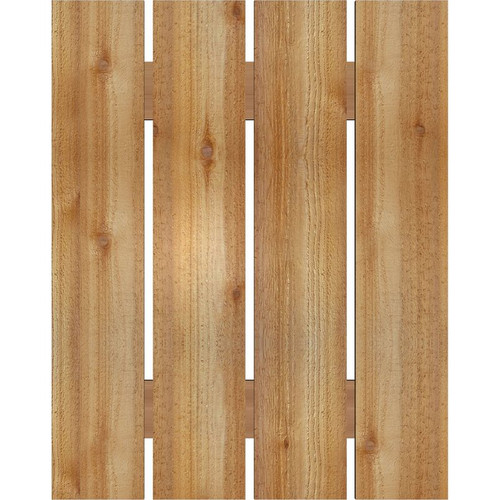 Ekena Millwork Rustic Wood Shutter - Rough Sawn Western Red Cedar - RBS06S23X029RWR