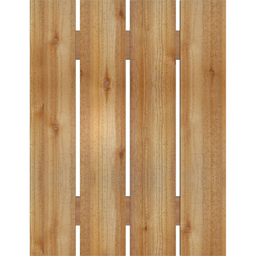 Ekena Millwork Rustic Wood Shutter - Rough Sawn Western Red Cedar - RBS06S23X030RWR