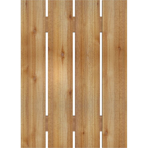 Ekena Millwork Rustic Wood Shutter - Rough Sawn Western Red Cedar - RBS06S23X032RWR