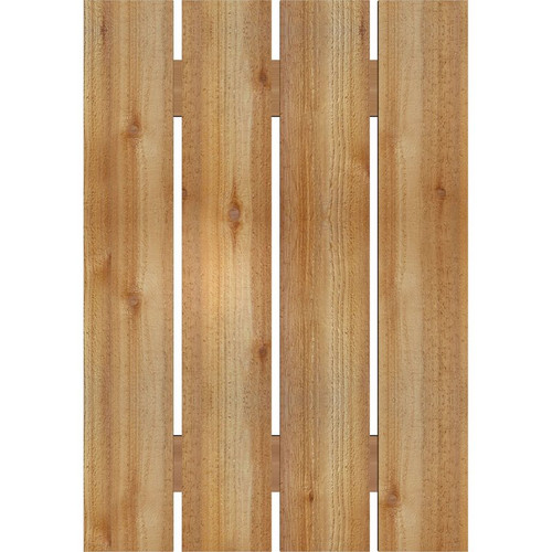 Ekena Millwork Rustic Wood Shutter - Rough Sawn Western Red Cedar - RBS06S23X033RWR