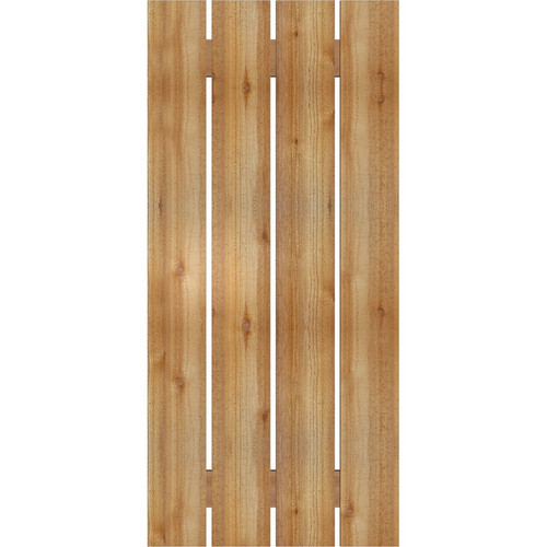 Ekena Millwork Rustic Wood Shutter - Rough Sawn Western Red Cedar - RBS06S23X050RWR