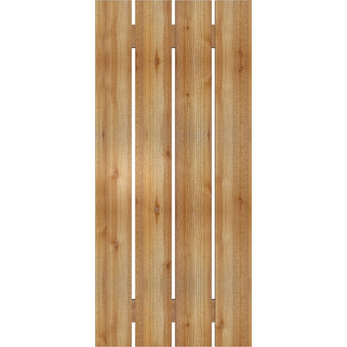 Ekena Millwork Rustic Wood Shutter - Rough Sawn Western Red Cedar - RBS06S23X051RWR