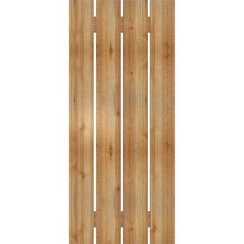 Ekena Millwork Rustic Wood Shutter - Rough Sawn Western Red Cedar - RBS06S23X053RWR