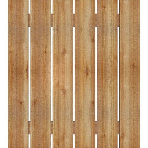 Ekena Millwork Rustic Wood Shutter - Rough Sawn Western Red Cedar - RBS06S35X039RWR