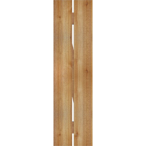 Ekena Millwork Rustic Wood Shutter - Rough Sawn Western Red Cedar - RBS06Z11X042RWR