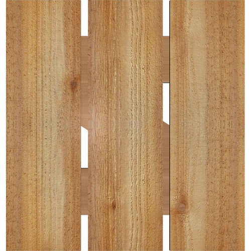 Ekena Millwork Rustic Wood Shutter - Rough Sawn Western Red Cedar - RBS06Z17X018RWR