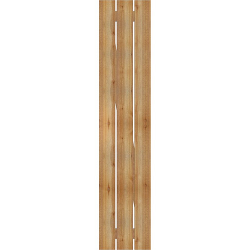 Ekena Millwork Rustic Wood Shutter - Rough Sawn Western Red Cedar - RBS06Z17X083RWR