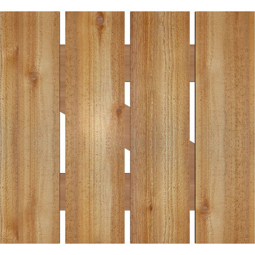 Ekena Millwork Rustic Wood Shutter - Rough Sawn Western Red Cedar - RBS06Z23X021RWR
