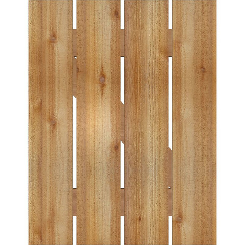 Ekena Millwork Rustic Wood Shutter - Rough Sawn Western Red Cedar - RBS06Z23X030RWR