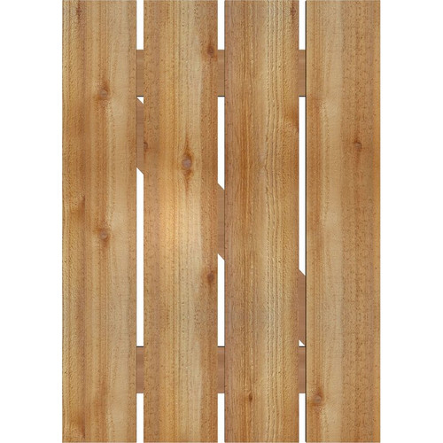 Ekena Millwork Rustic Wood Shutter - Rough Sawn Western Red Cedar - RBS06Z23X032RWR