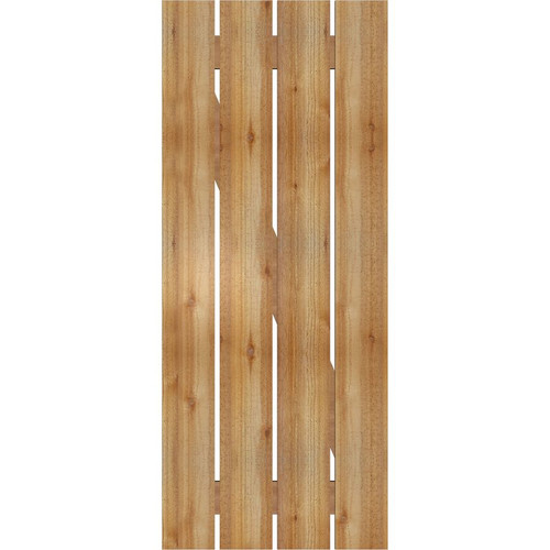 Ekena Millwork Rustic Wood Shutter - Rough Sawn Western Red Cedar - RBS06Z23X056RWR