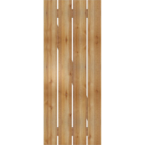 Ekena Millwork Rustic Wood Shutter - Rough Sawn Western Red Cedar - RBS06Z23X058RWR