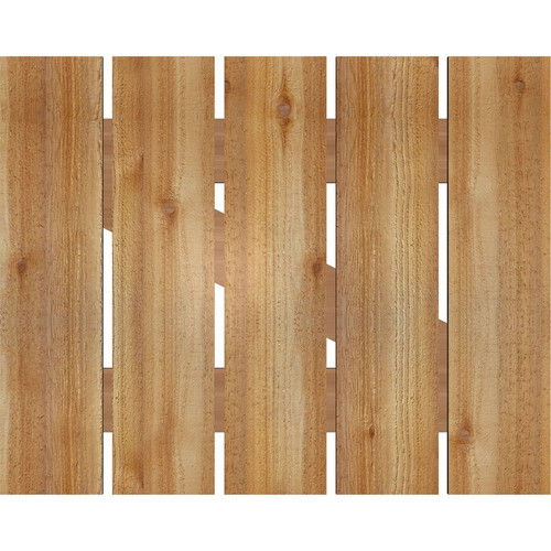 Ekena Millwork Rustic Wood Shutter - Rough Sawn Western Red Cedar - RBS06Z29X023RWR