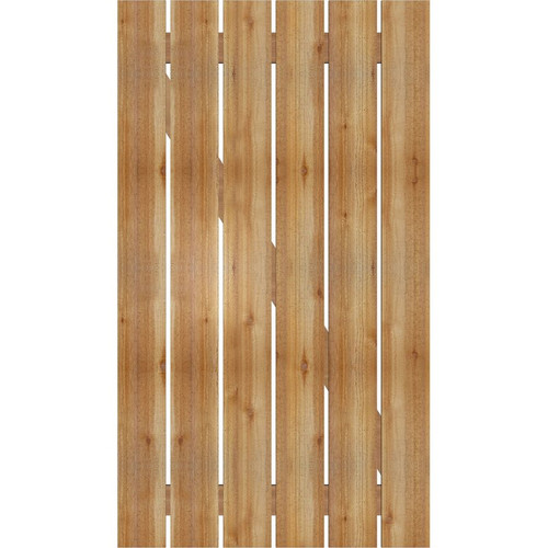 Ekena Millwork Rustic Wood Shutter - Rough Sawn Western Red Cedar - RBS06Z35X061RWR