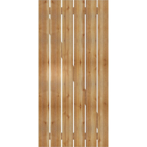 Ekena Millwork Rustic Wood Shutter - Rough Sawn Western Red Cedar - RBS06Z35X073RWR