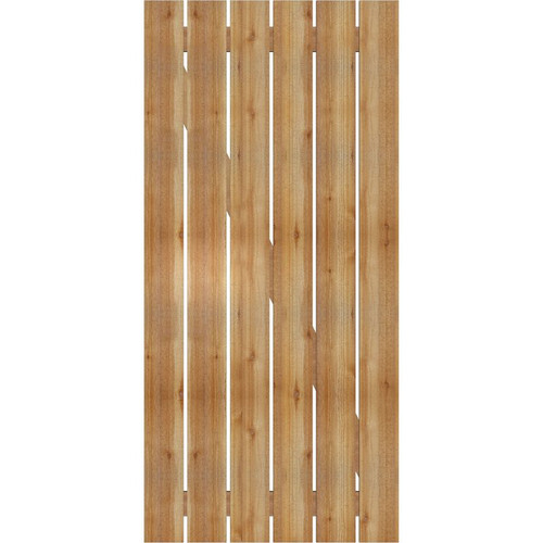 Ekena Millwork Rustic Wood Shutter - Rough Sawn Western Red Cedar - RBS06Z35X074RWR